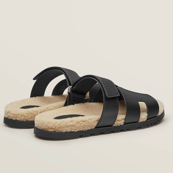 GUARANTEED AUTHENTIC!!! Hermes Chypre Shearling Slide Size 41 - Picture 6 of 10